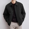 Men's Spring & Autumn Casual Lapel Jacket Solid Color Regular-fit Breathable Korean Style Outerwear