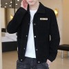 Men's Casual Square Collar Outfit Regular Fit Pocket Button Shirt & Pants Set
