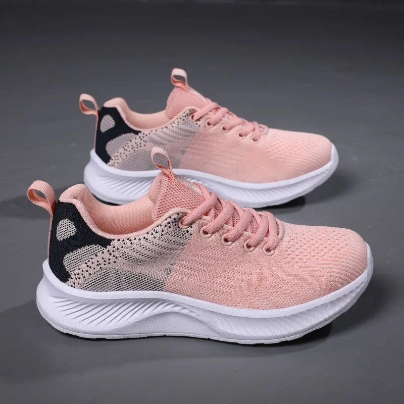 2026 New Women's Spring & Autumn White Sneakers Lightweight Breathable Anti-slip Mesh Casual Shoes